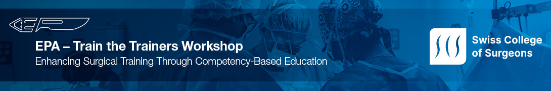 Header Banner für die Konferenz: EPAs - Train the Trainers Kurs (deutsch). Diese geht vom 4. Dezember 2025 bis 4. Dezember 2025 in Luzern.