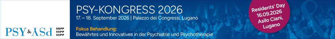 Header Banner für die Konferenz: PSY-Kongress 2026. Diese geht vom 17. September 2026 bis 18. September 2026 in Palazzo dei Congressi de Lugano.
