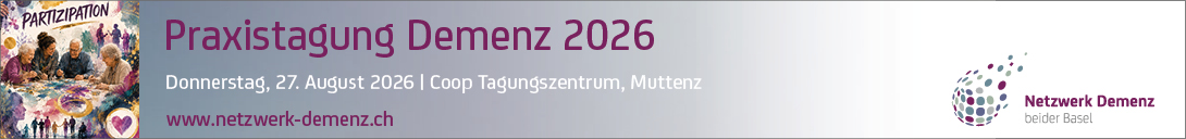 Header Banner für die Konferenz: Praxistagung Demenz. Diese geht vom 27. August 2026 bis 27. August 2026.