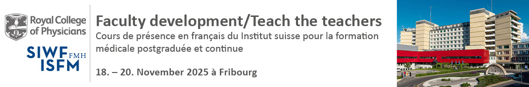 SIWF/RCP Teach-the-Teacher Fribourg 2025