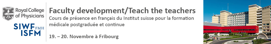 SIWF/RCP Teach-the-Teacher Workshops Fribourg November 2024