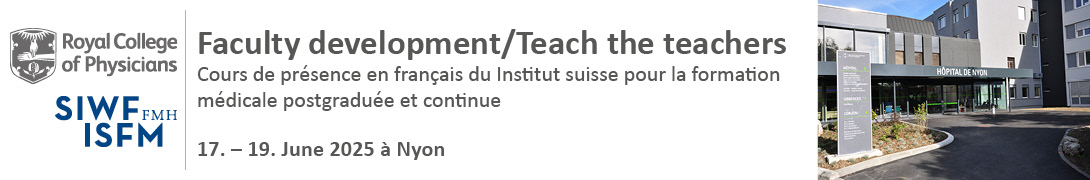 SIWF/RCP Teach-the-Teacher Workshops Nyon Juin 2025