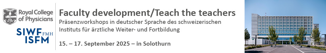 SIWF/RCP Teach-the-Teacher Workshops Solothurn September 2025