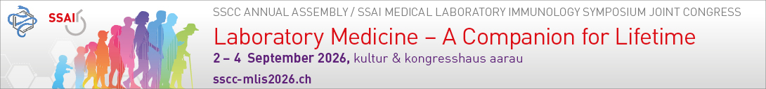 Header banner for the conference: sscc-mlis congress 2026 . This goes from 2 September 2026 to 4 September 2026 in kultur & kongresshaus aarau.
