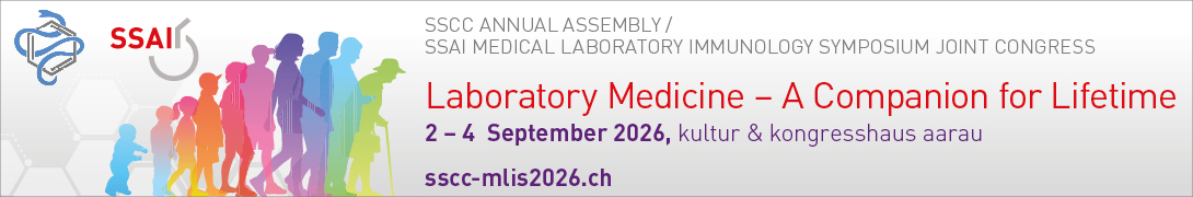 Header banner for the conference: sscc-mlis congress 2026 . This goes from 2 September 2026 to 4 September 2026 in kultur & kongresshaus aarau.